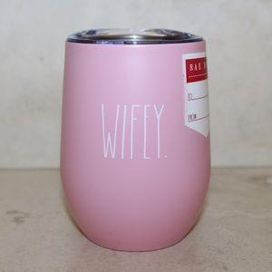Rae Dunn “Wifey” wine tumbler (NWT)